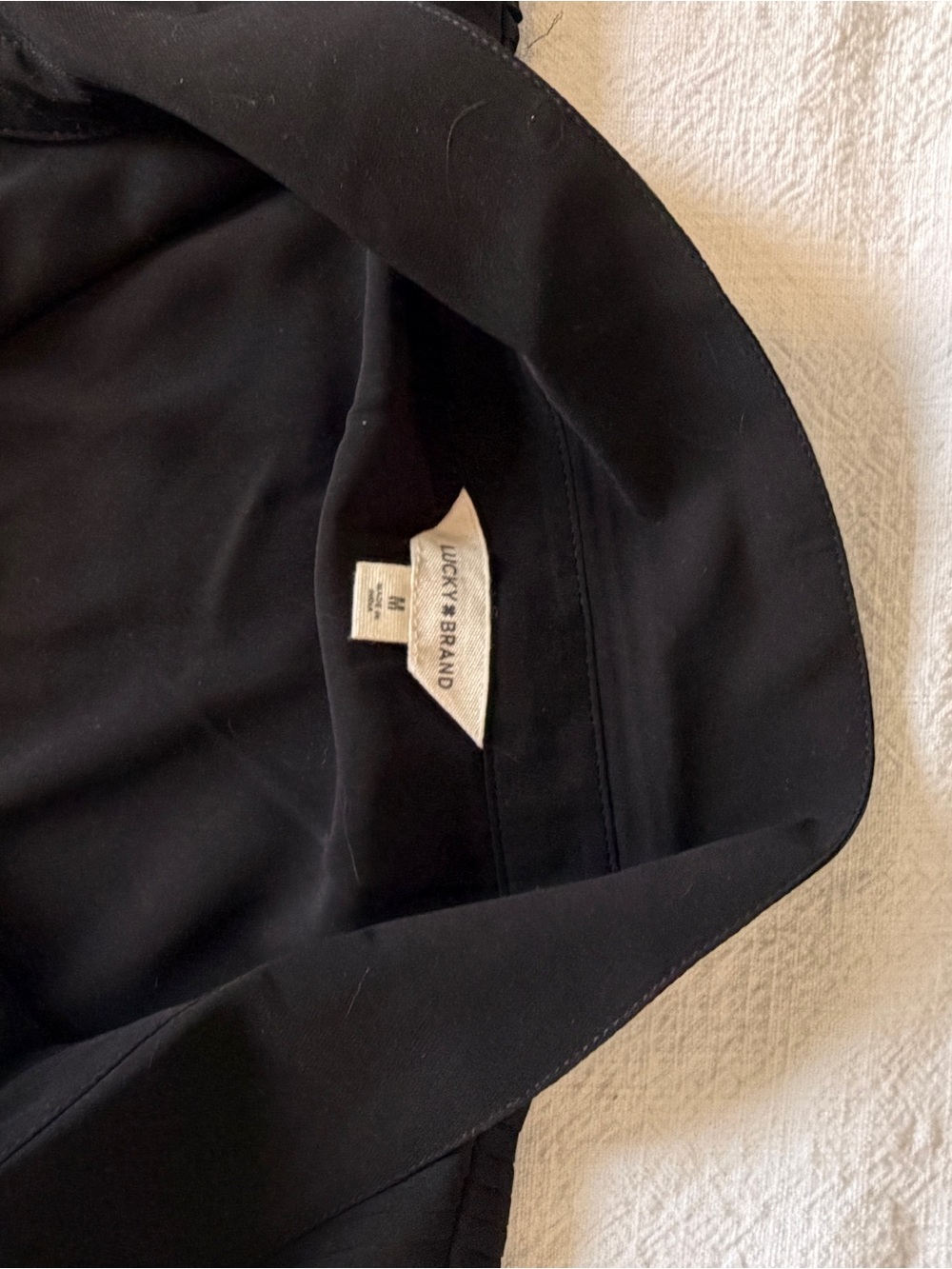 Lucky Brand Black Sleeveless Shell Top